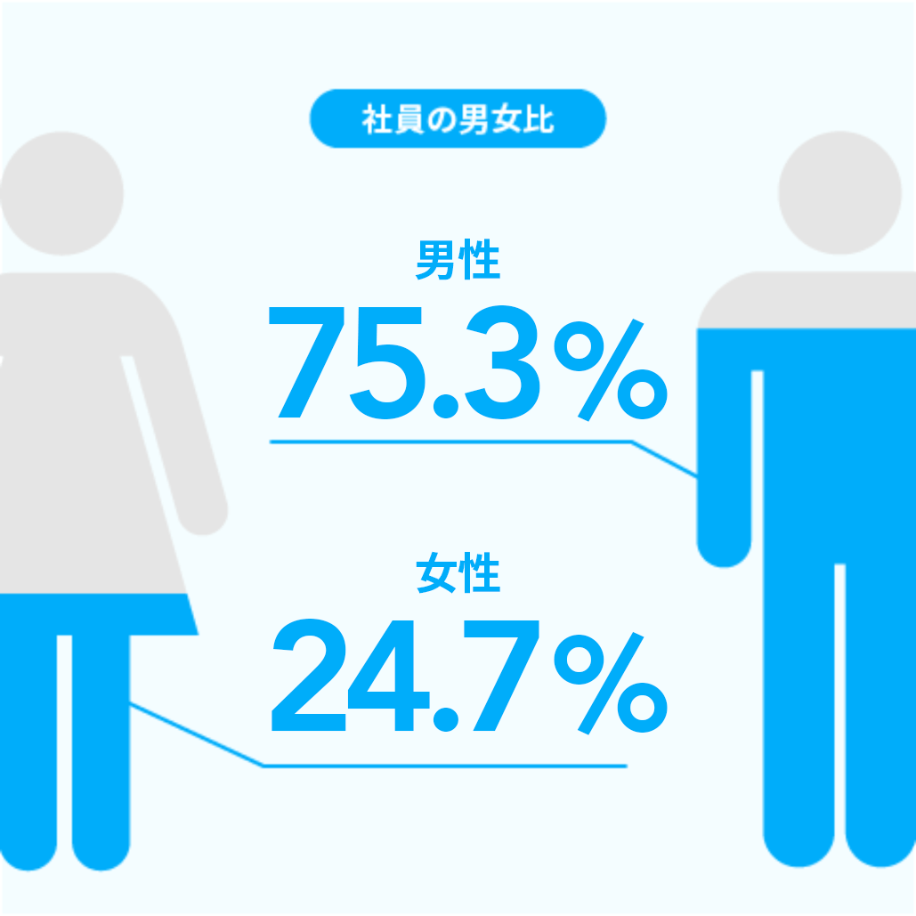 社員の男女比